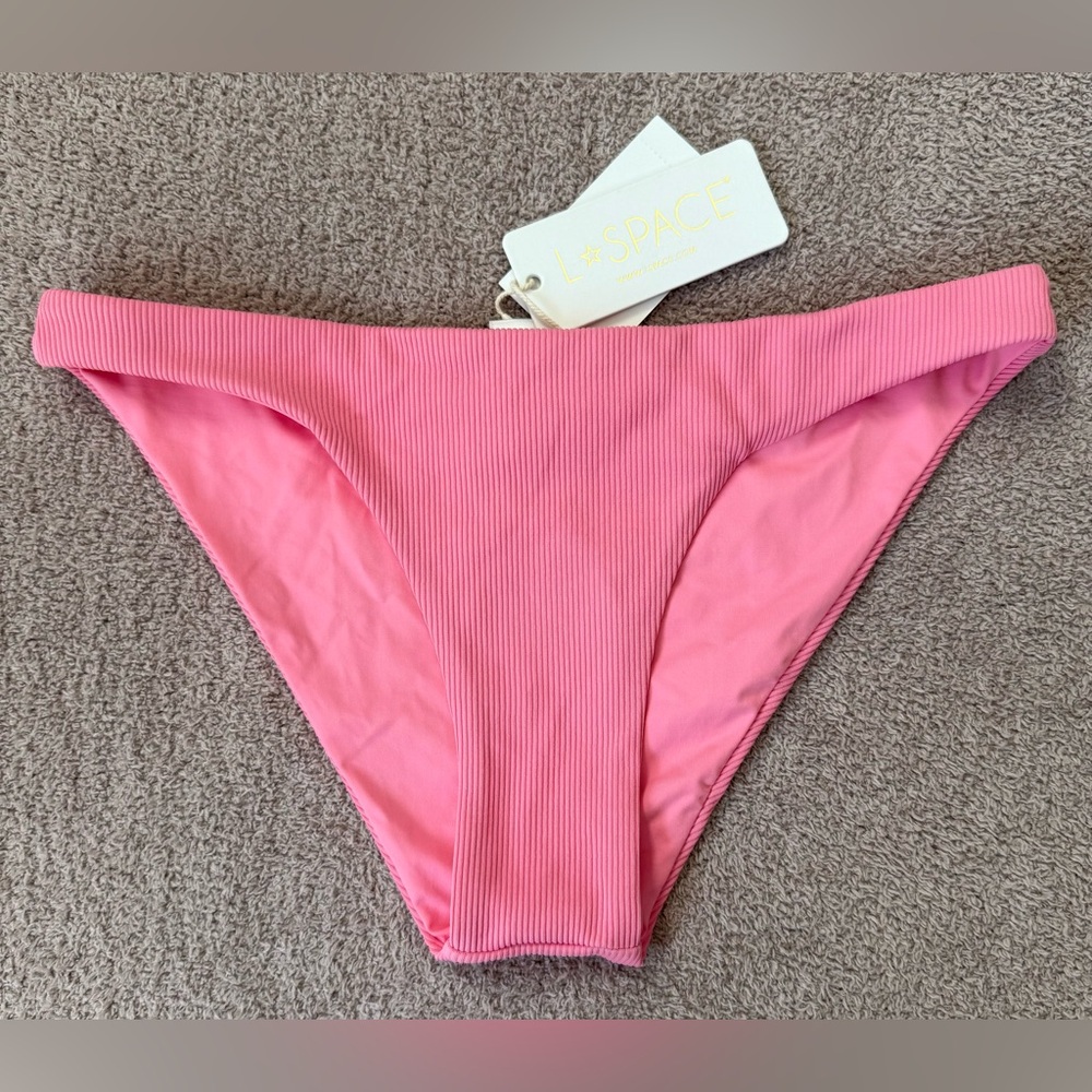 NEW - L*Space Ribbed Camacho Bottoms - CLASSIC COVERAGE - GUAVA